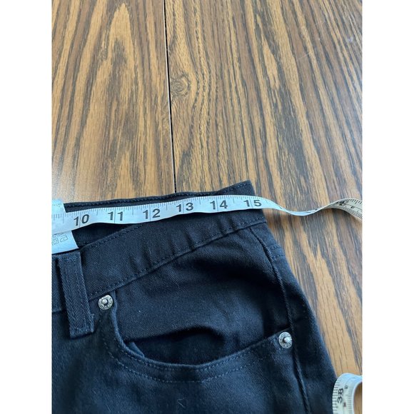 Jordache stretch woman’s black jeans boot cut bell bottom size 11/12 - Picture 6 of 9